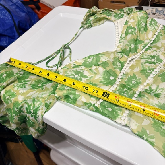 Hello Molly Green Floral Mini Dress - Picture 6 of 8